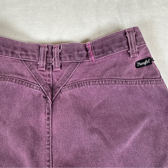 Wrangler Silverlake 90s western Pink purple Denim jean high rise‎ bareback mom - Picture 11 of 13